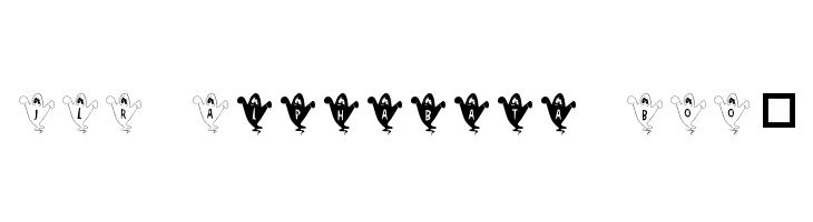 JLR Alphabata BOO! Font