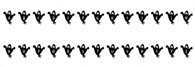 JLR Alphabata BOO! Schriftart Kleinbuchstaben