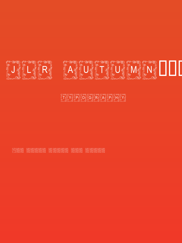 JLR Autumn2000 AH Poster