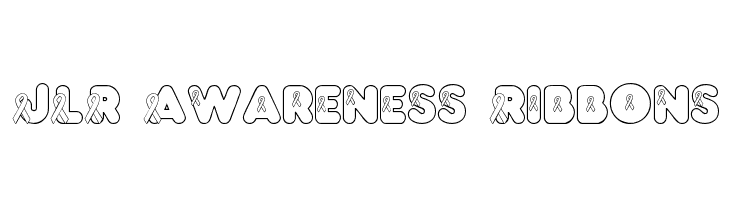 JLR Awareness Ribbons फ़ॉन्ट