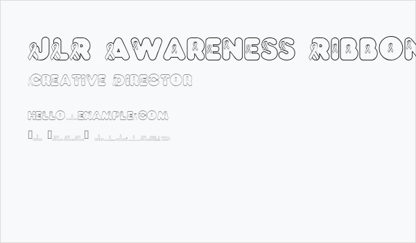 JLR Awareness Ribbons Business Card
