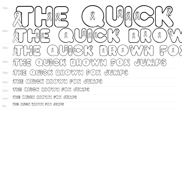 JLR Awareness Ribbons Waterfall