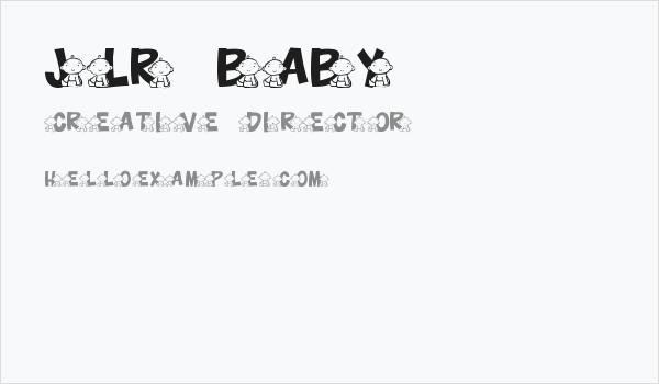 JLR Baby Business Card