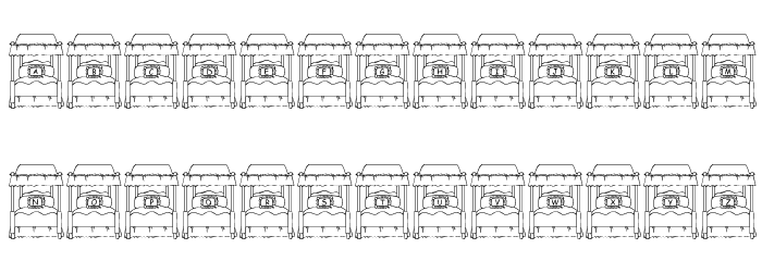 JLR Big Girl Bed Font LOWERCASE