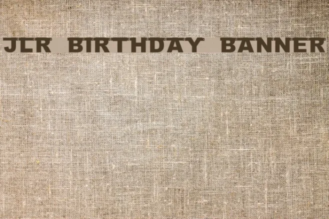 JLR Birthday Banner Example 3