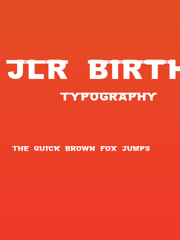 JLR Birthday Banner Poster