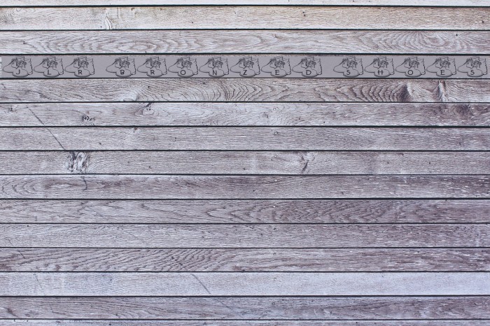 JLR Bronzed Shoes Font examples