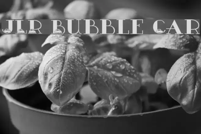 JLR Bubble Car Font examples