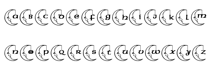 JLR Celestial Font LOWERCASE