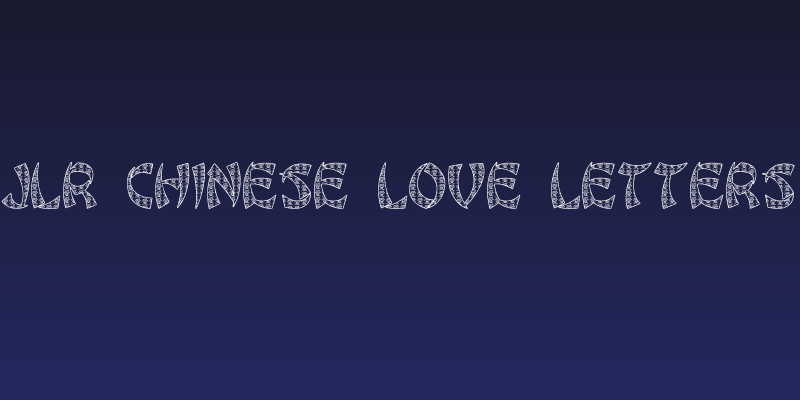 JLR Chinese Love Letters Social Header