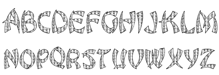 JLR Chinese Love Letters Font LOWERCASE