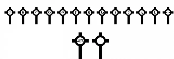 JLR Clonmacnoise Font OTHER CHARS