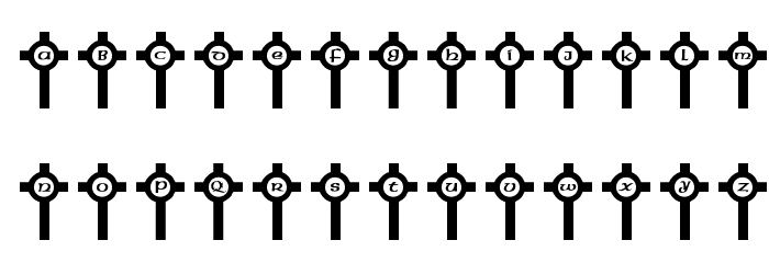 JLR Clonmacnoise Font LOWERCASE