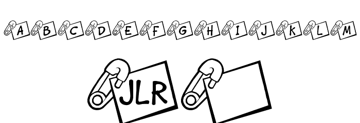 JLR Diaper Pin Font OTHER CHARS