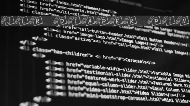 JLR Diaper Pin Font examples