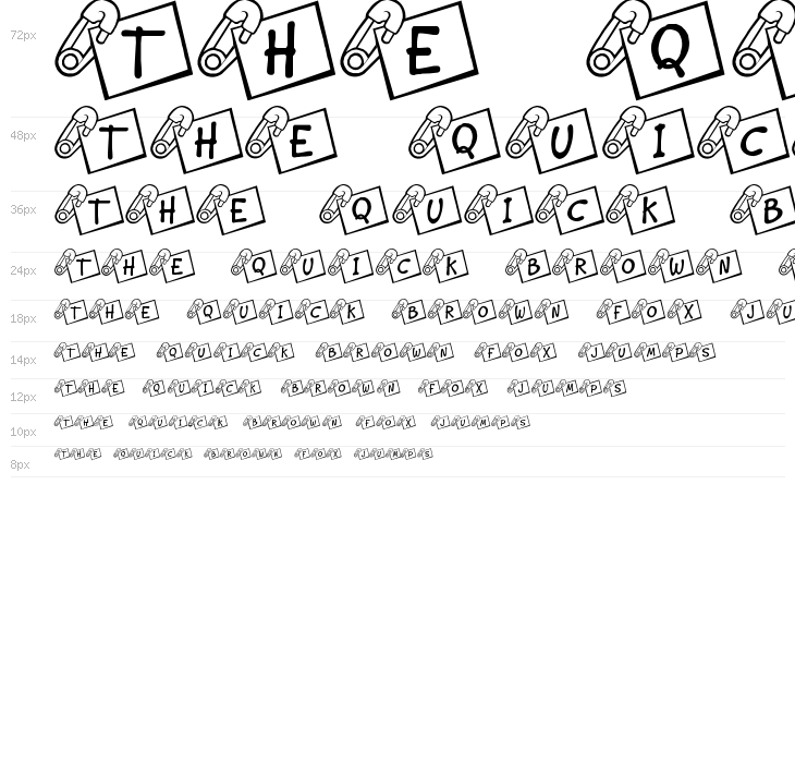 JLR Diaper Pin Waterfall