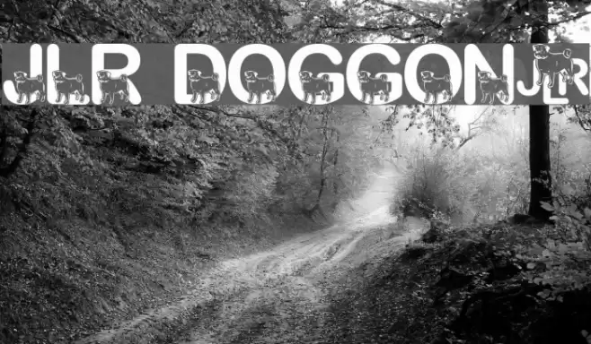 JLR Doggon! Font examples