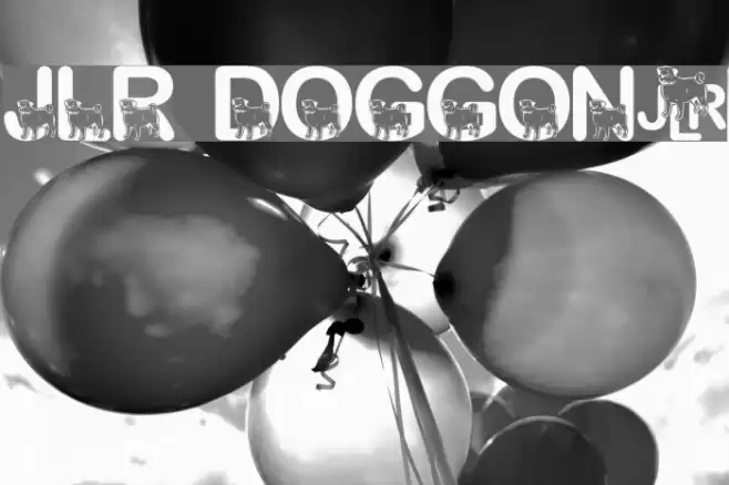 JLR Doggon! Font examples
