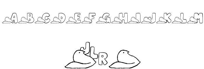 JLR Easter Peeps Font OTHER CHARS