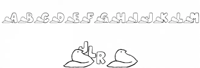 JLR Easter Peeps Font OTHER CHARS