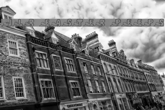 JLR Easter Peeps Font examples