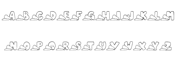 JLR Easter Peeps Font LOWERCASE