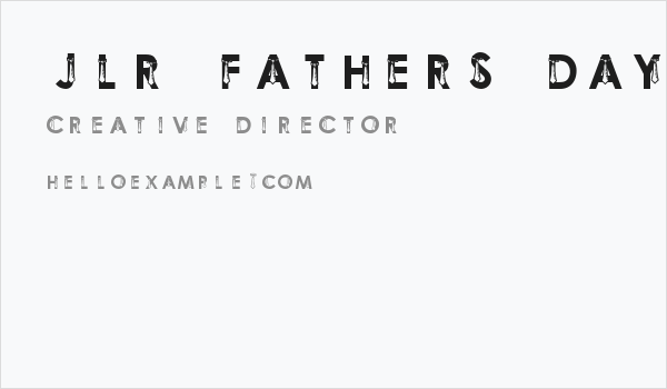 JLR Father's Day Business Card