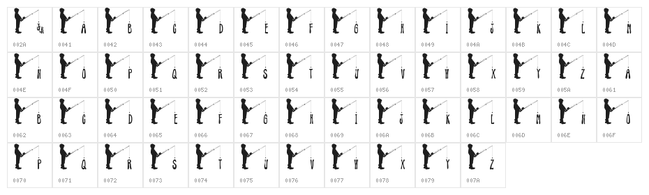 JLR Fishin' Hole Character Map