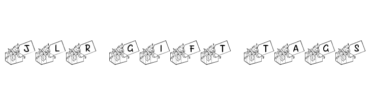JLR Gift Tags Font
