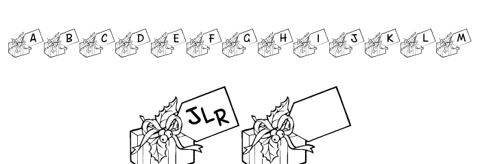 JLR Gift Tags Font OTHER CHARS