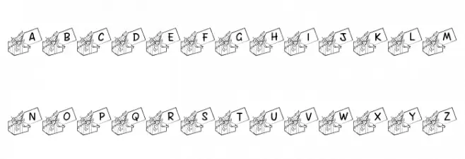 JLR Gift Tags Fuentes MAYÚSCULAS