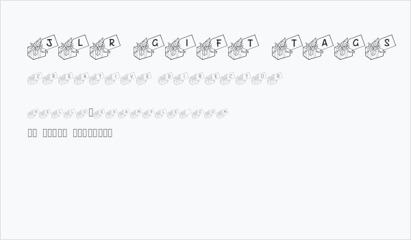 JLR Gift Tags Business Card