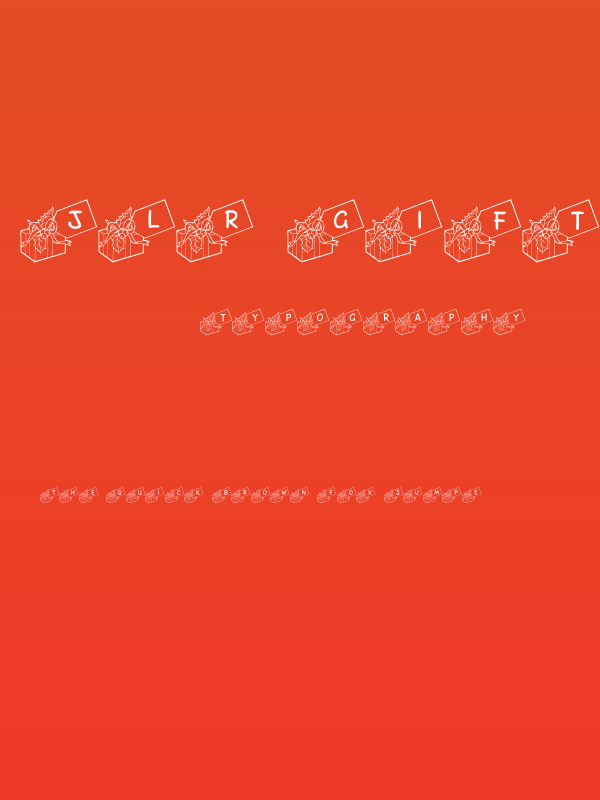 JLR Gift Tags Poster