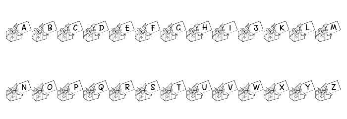 JLR Gift Tags Font LOWERCASE