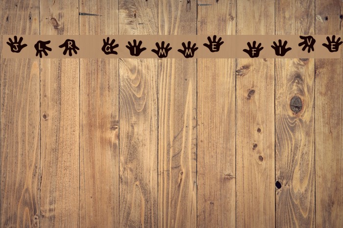 JLR Gimme Five! Font examples