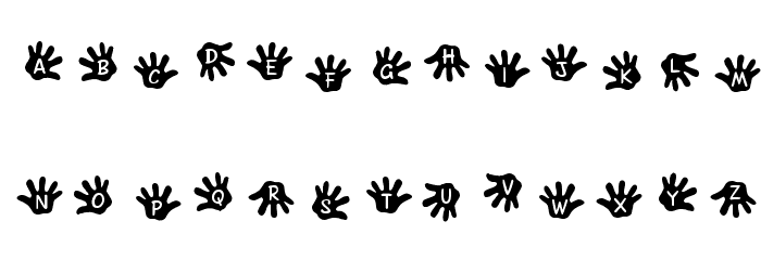 JLR Gimme Five! Font LOWERCASE