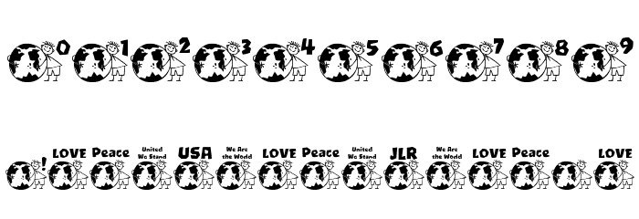 JLR Global Warming LSF Font OTHER CHARS