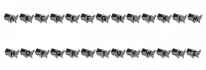 JLR God Bless the USA LSF Schriftart Groß