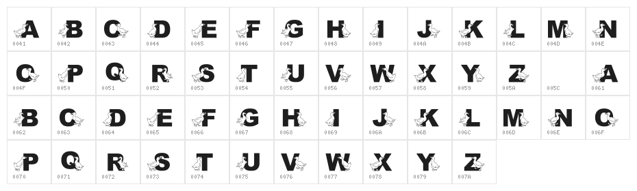 JLR Golden Goose Character Map