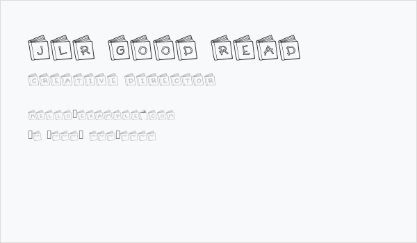 JLR Good Read Business Card