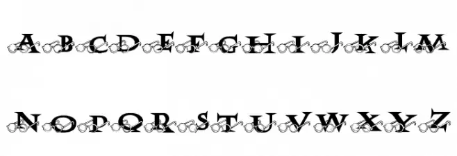 JLR Harry's Glasses フォント 大文字