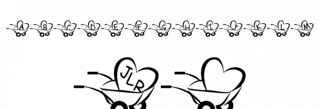 JLR  Haulin' Love Font OTHER CHARS