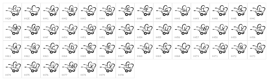 JLR  Haulin' Love Character Map
