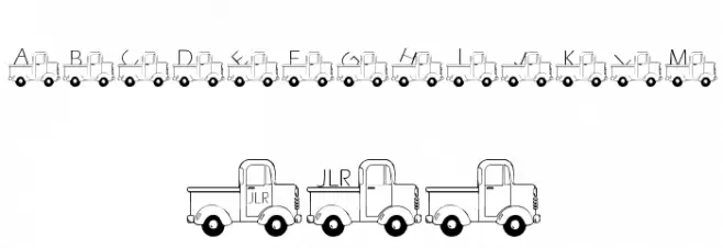 JLR Help You Move Шрифта ДРУГИЕ символов