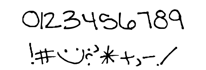 JLR Jenna's Hand Font OTHER CHARS