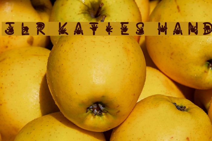 JLR Katie's Hand Font examples