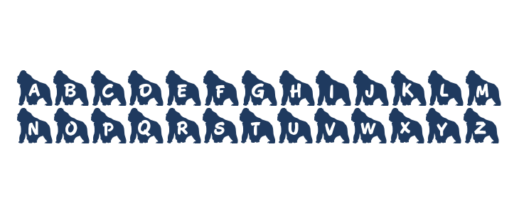 JLR Koko Gorilla Good Lowercase