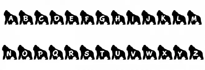 JLR Koko Gorilla Good 字体 小写