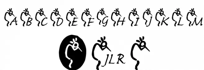 JLR Kokopelli 1 Font OTHER CHARS