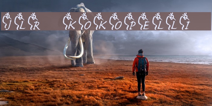 JLR Kokopelli 1 Font examples